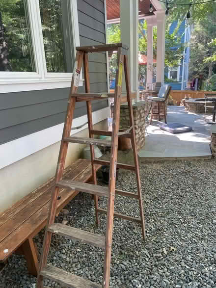 Photo of free 5.5’ Werner Ladder (wood) (Friendship Heights) #1