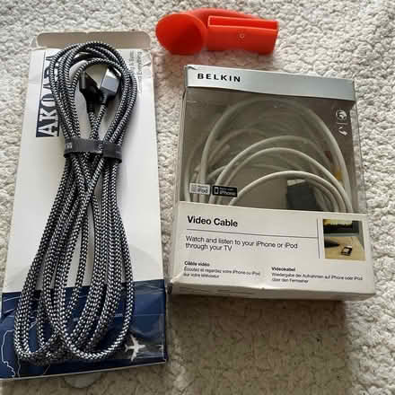 Photo of free 32pin iPhone charge cable, video cable, and stand (Bosham PO18) #1