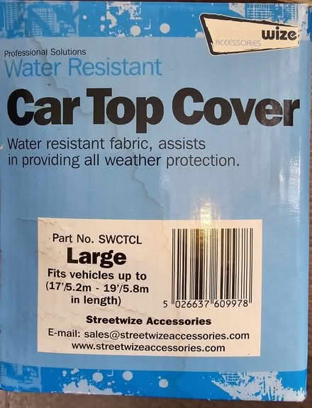 Photo of free Car Cover with Storage Bag (Bozeat NN29) #2