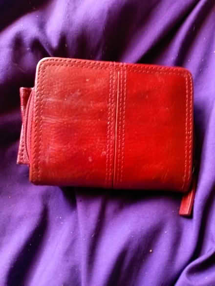Photo of free Small Red Wallet (White Center) #1