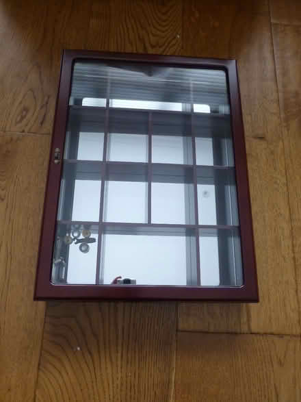 Photo of free Mahogany finish display cabinet with mirror back (Chiswell Green AL2) #1