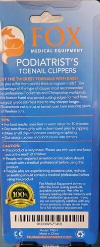 Photo of free Fox brand podiatrist toenail clippers, never used #1