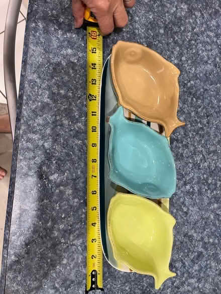 Photo of free Ceramic tray w/ fish shaped bowls (Westchase Fl) #3