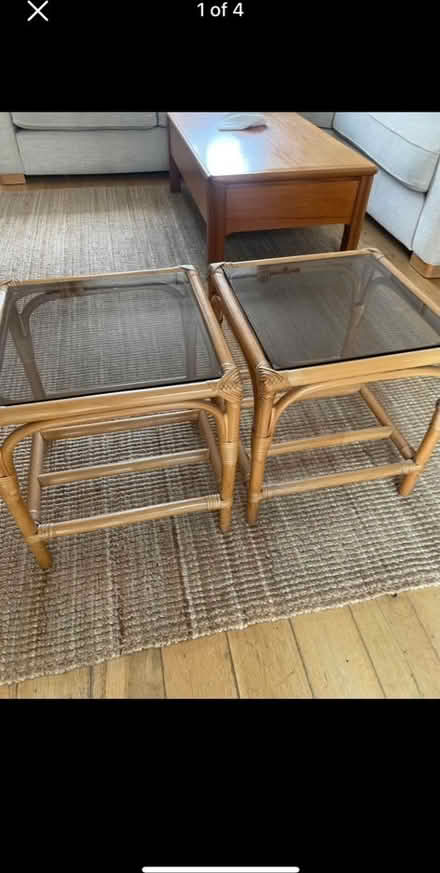 Photo of free Pair of bamboo side tables (UB7) #1