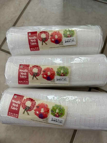 Photo of free White metallic mesh ribbon (Boyds, close to Germantown.) #2