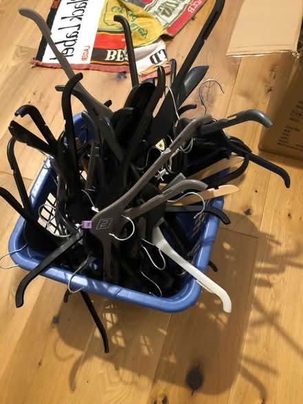 Photo of free Square washing basket, hangers (OX14 Abingdon) #1