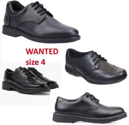 Photo of Size 4 / flat black smart shoes (eg. school / work) (West Kensington W14) #1