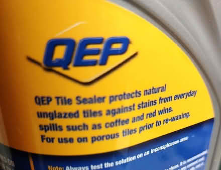 Photo of free Part used bottle of QEP tile sealer (Fords Farm RG31) #2
