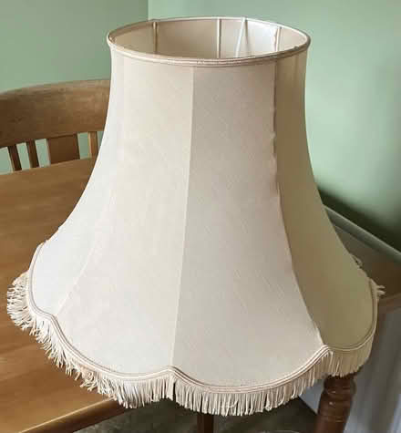 Photo of free Large peach lampshade (Letham DD8) #1