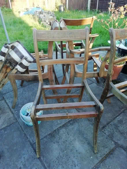 Photo of free Set of 6 dining chairs ready to upcycle (Burnage M19) #3