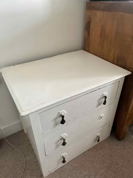 Photo of free Small shabby chic drawers, white (Stepney E1) #1