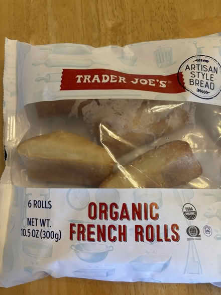 Photo of free 2 bags of organic French rolls (near De Anza College) #1