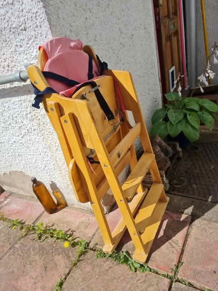 Photo of free Wooden highchair (Teignmouth) #3