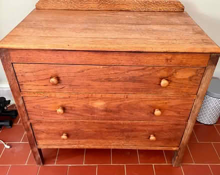 Photo of free Small 3 draw solid wooden unit (Pulborough) #1