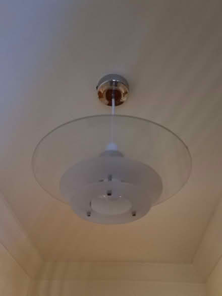 Photo of free Two glass lamp shades for ceiling lights (Taverham NR8)