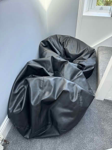 Photo of free 2 Large Black Beanbags (NE30) #2