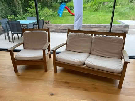 Photo of free Sofa and armchair (Dorking) #1