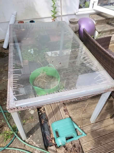 Photo of free Glass Table Top from a Garden Table (NW9) #1