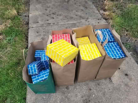 Photo of free Kids cardboard bricks (Jeff Park 60630) #1