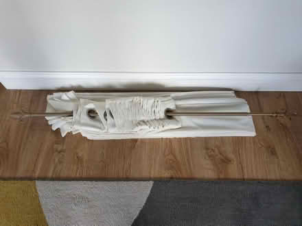 Photo of free Curtain pole with white curtain (SG5) #2