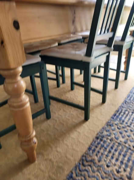 Photo of free Wooden dinning table and 6 chairs (Padstow) #4