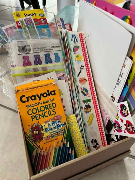 Photo of free Box of scrapbooking items, stickers (Boyds, close to Germantown.) #1