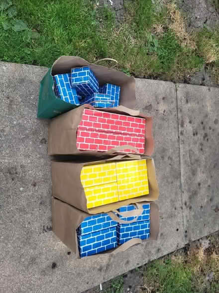Photo of free Kids cardboard bricks (Jeff Park 60630) #2