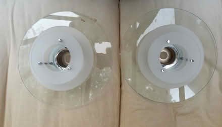 Photo of free Two glass lamp shades for ceiling lights (Taverham NR8)