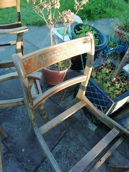 Photo of free Set of 6 dining chairs ready to upcycle (Burnage M19) #2