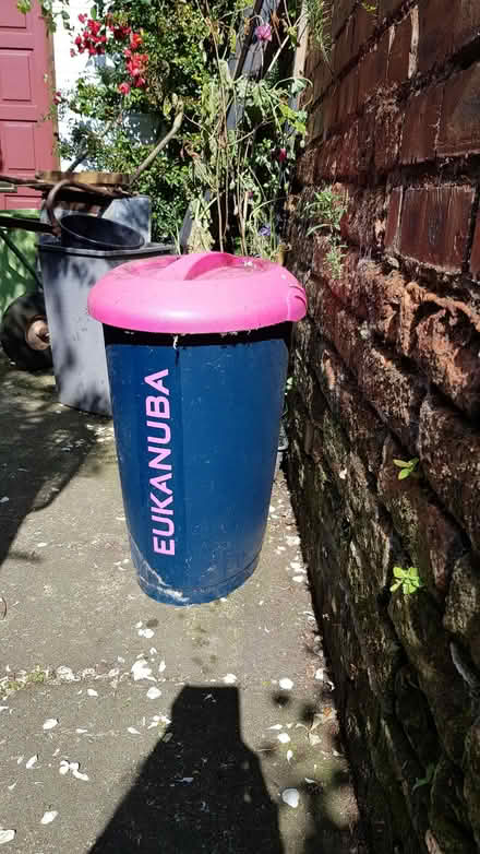 Photo of free Large eukanuba dog food container (Orford WA2) #1