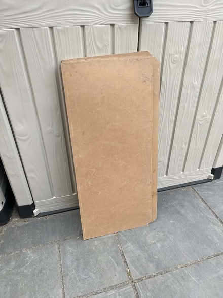 Photo of free 5 chipboard shelves (Wickford SS12) #1