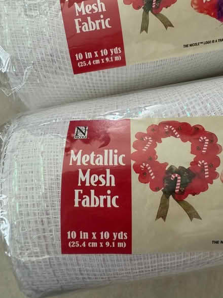 Photo of free White metallic mesh ribbon (Boyds, close to Germantown.) #1