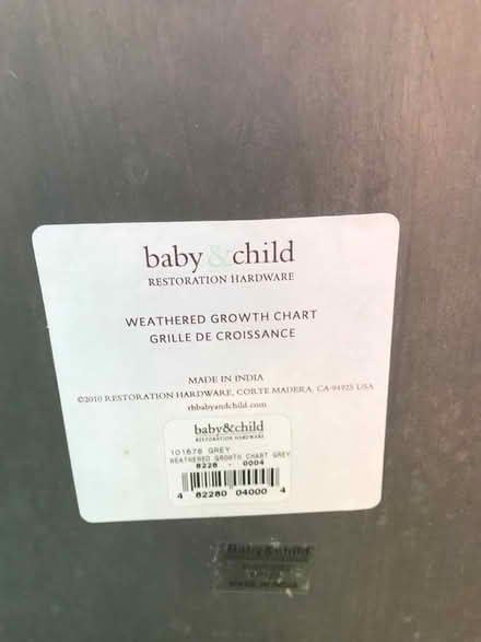 Photo of free Restoration Hardware baby measurer (San Anselmo near Andronico’s) #4
