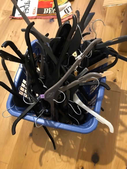 Photo of free Square washing basket, hangers (OX14 Abingdon) #2