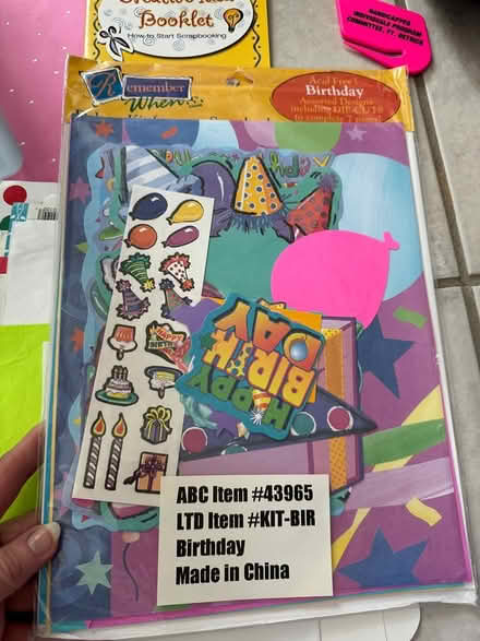 Photo of free Box of scrapbooking items, stickers (Boyds, close to Germantown.) #2