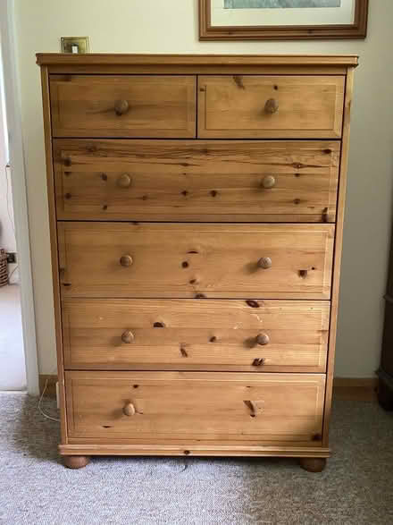 Photo of free Solid Pine Chest of Drawers (King's College Playing Fields HA4) #1