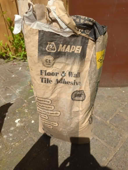 Photo of free Floor and wall tiles adhesive (Heaton NE7) #1