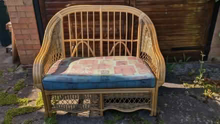 Photo of free Two seater wicker chair (Powick) #1