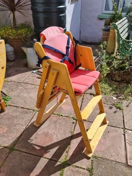 Photo of free Wooden highchair (Teignmouth) #2