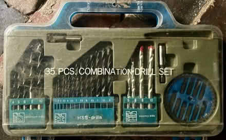 Photo of free combination drill set (i think it's all there) - good cond. (Aigburth L17) #1