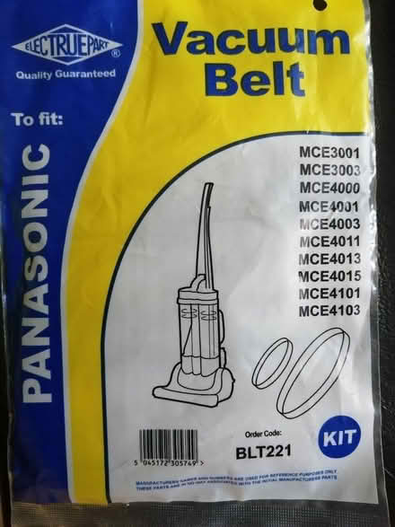 Photo of free Panasonic Vacuum Cleaner Belts (Great Hollands RG12) #1