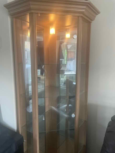 Photo of free Corner display cabinet with light (Chingford E4) #1