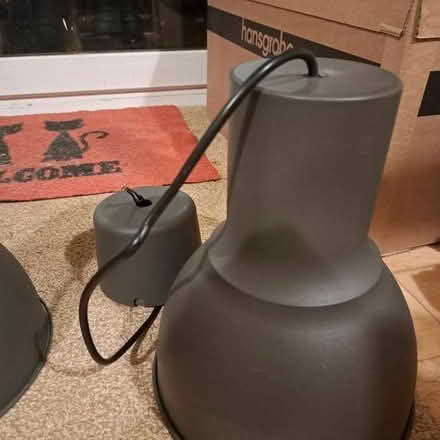 Photo of free Pair Grey metal Ikea ceiling lights (Saltdean BN2) #4