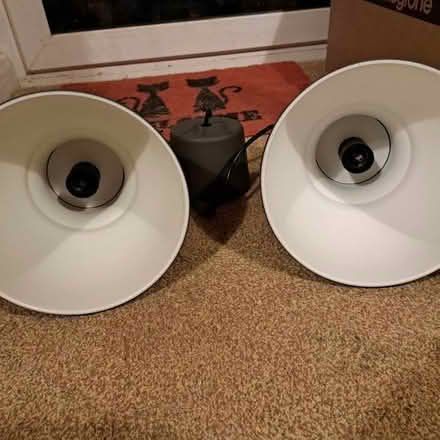 Photo of free Pair Grey metal Ikea ceiling lights (Saltdean BN2) #3