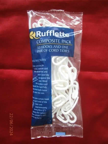 Photo of free Pack of Rufflette curtain hooks (Denham UB9) #1