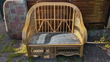 Photo of free Two seater wicker chair (Powick) #2