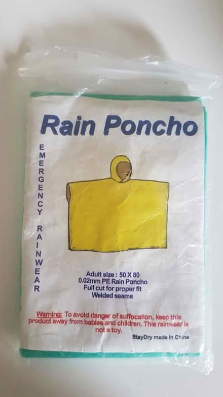 Photo of free Rain poncho (Priory Ward EX2) #1