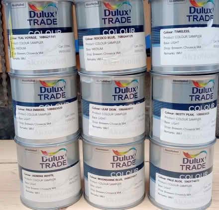 Photo of free Nine used Dulux paint sample pots (Ealing W5) #1