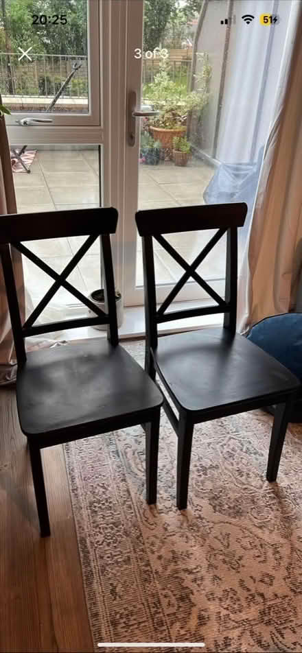 Photo of free TWO black chairs (AL1) #1