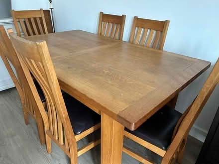 Photo of free Dining Table and 6 Chairs (Cowbridge CF71) #2